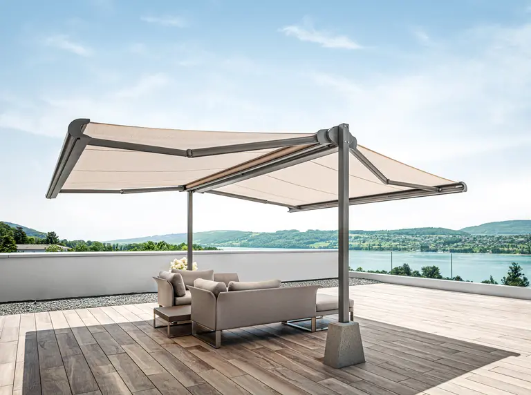 Sonnenschutz für den Gartensitzplatz